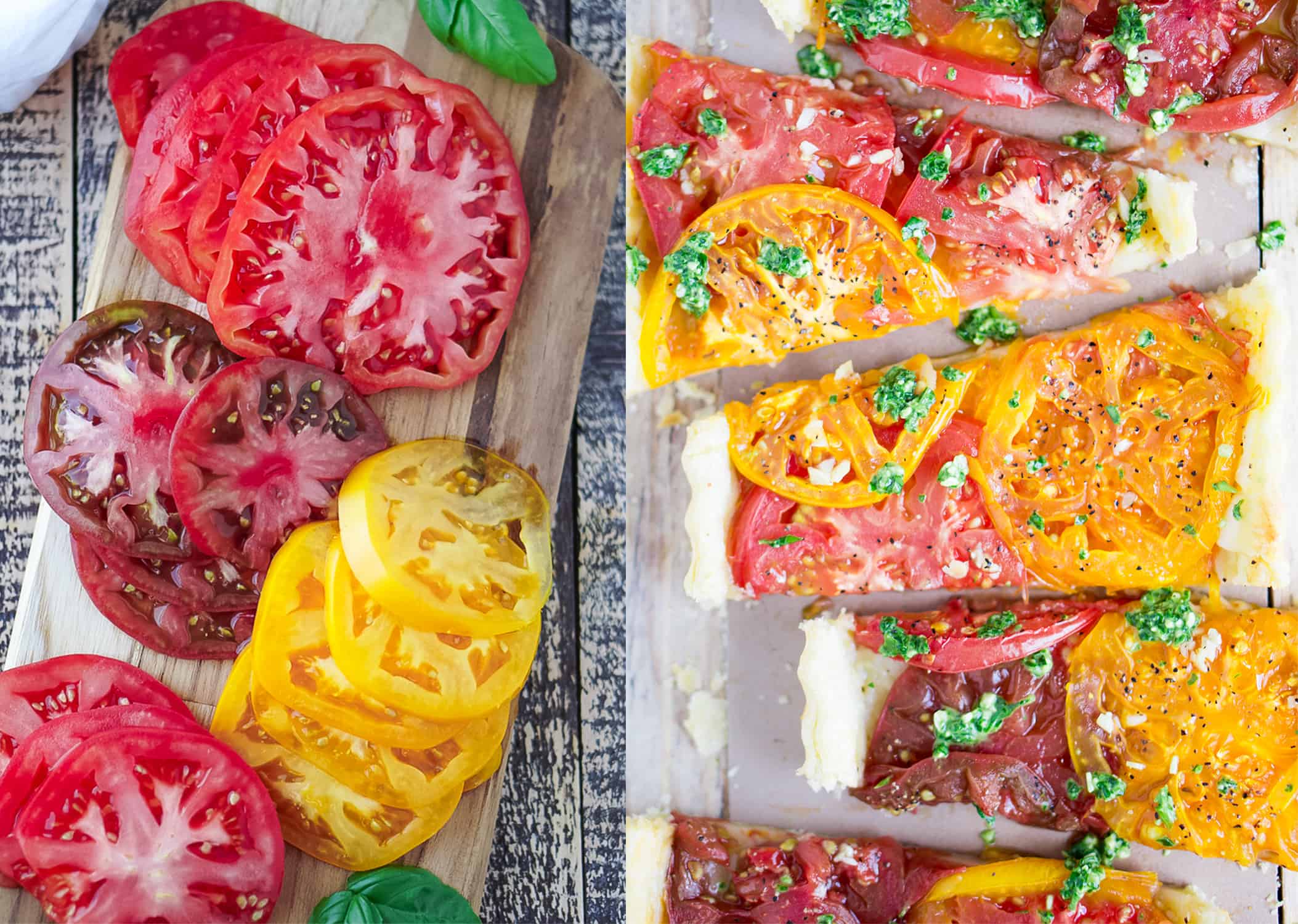 Colorful Tomato Tart